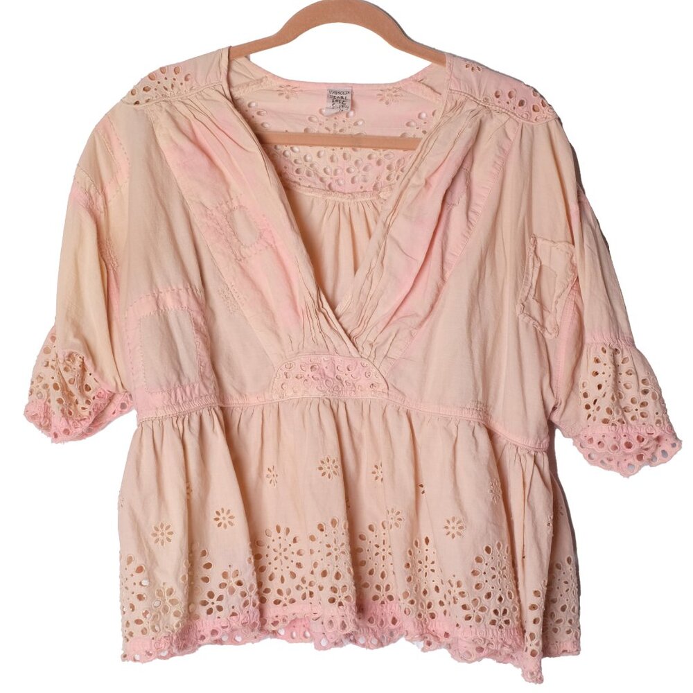Magnolia Pearl Pink Eyelet Top
